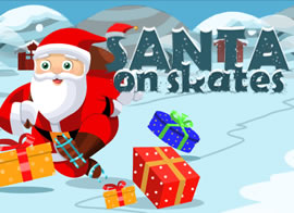 Santa on Skates played 112 times to date.  Help Santa skate his way through the obstacle course.